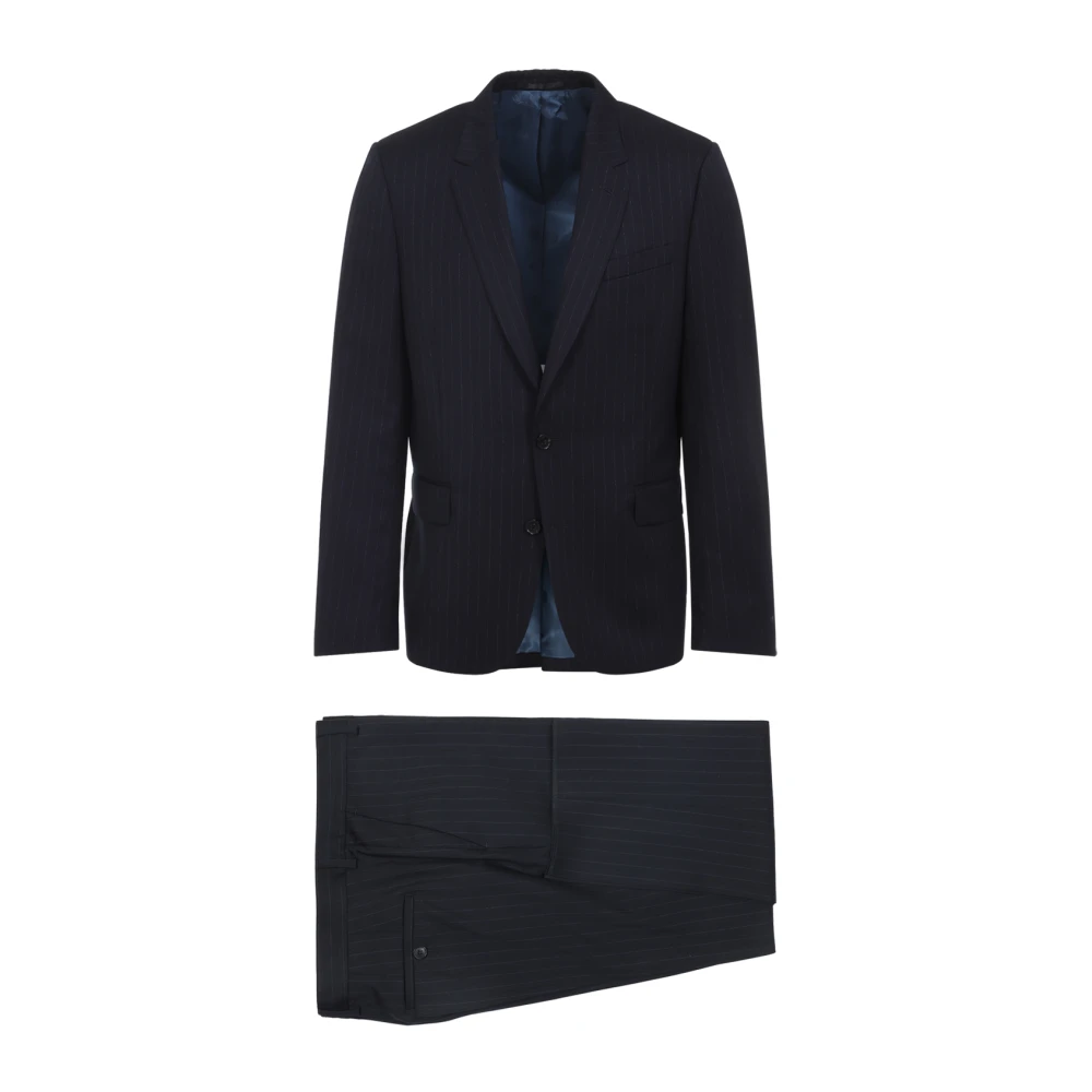 Paul Smith Uomo Blu Abito Sartoriale A Due Bottoni Con Vestibilità Aderente