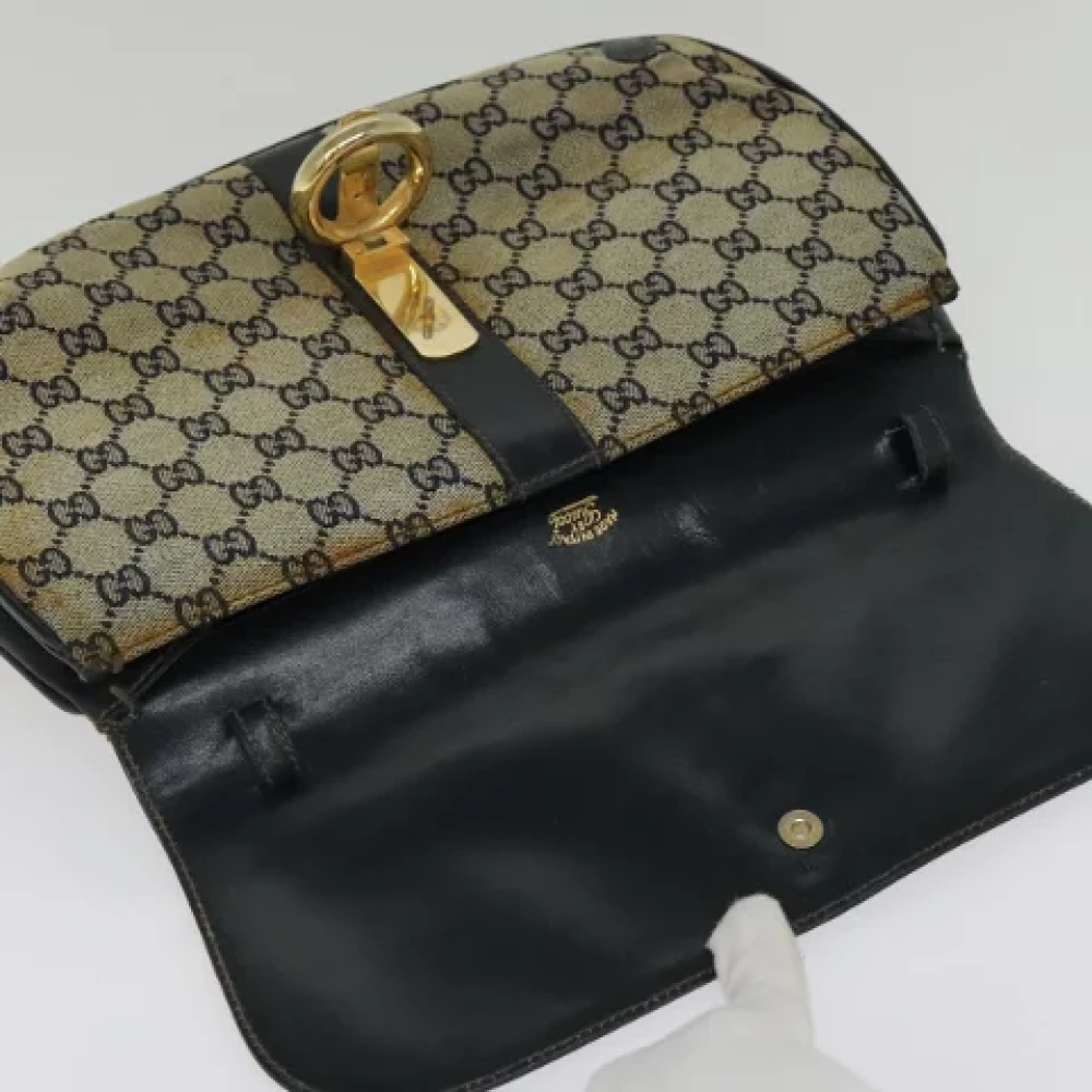 Gucci Vintage Pre-owned Canvas gucci-bags Beige Dames