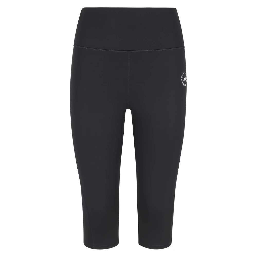 Adidas By Stella Mccartney Women's Black Training Trousers & Tights, L, Tst Capri Leggings
