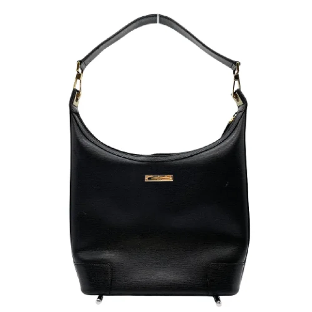 Gucci Vintage Pre-owned Leather shoppers Black Dames
