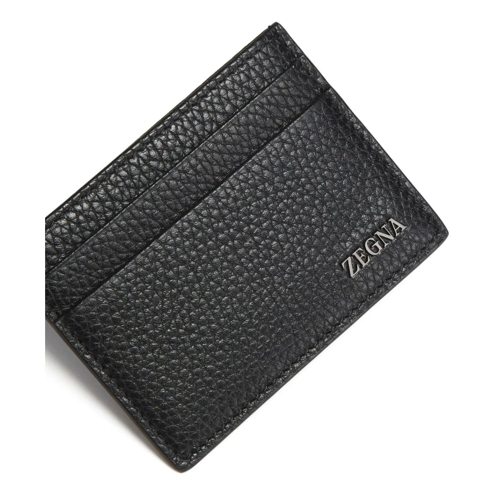 Ermenegildo Zegna Stijlvolle NER Kaarthouder Black Heren