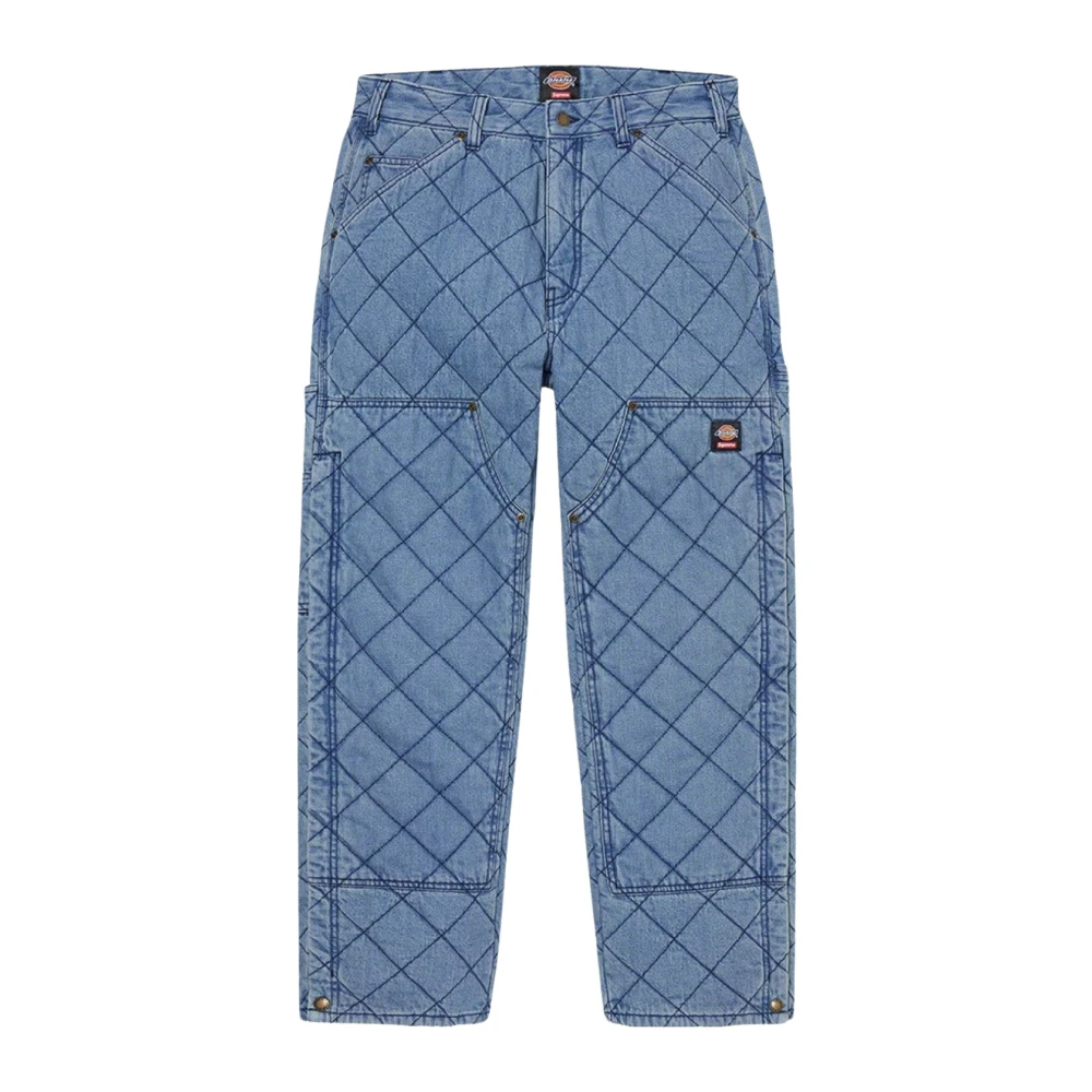 Supreme Quilted Double Knee Painter Pant Denim Blue Heren