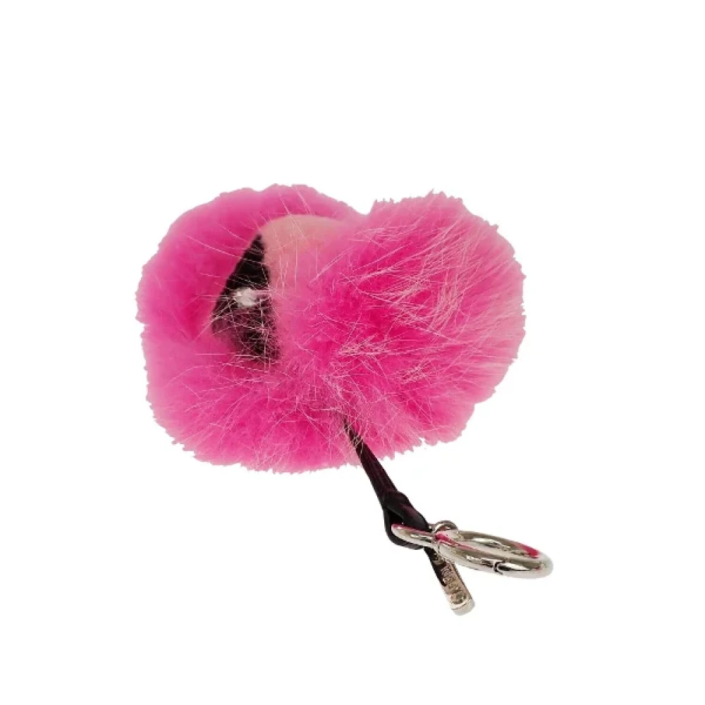 Fendi Vintage Pre-owned Fur key-holders Pink Dames