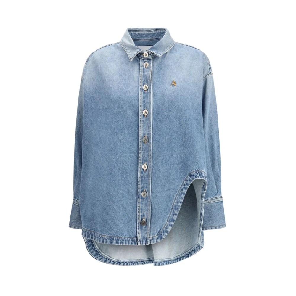 The Attico Women's Blue Denim Shirt
