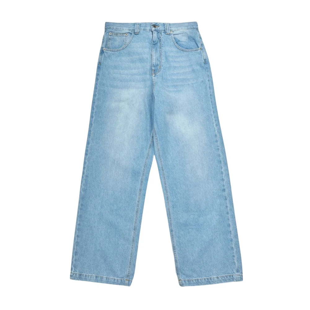 Garment Workshop Wijde Denim Jeans in Blauw Blue Heren