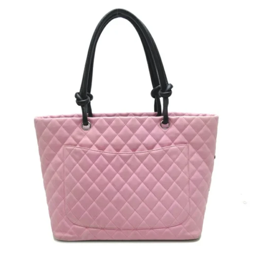 Chanel Vintage Pre-owned Leather totes Pink Dames
