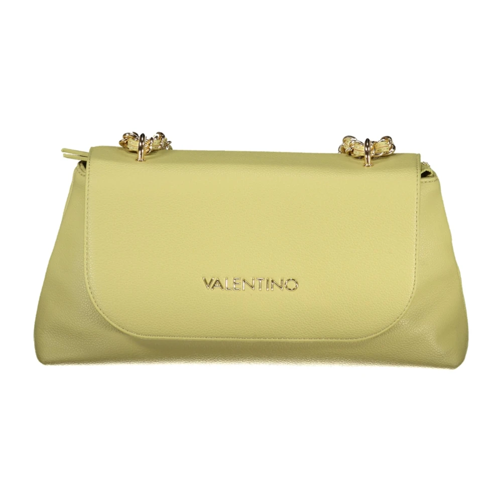 Valentino by Mario Valentino Grön Kedja Crossbody Väska med Intern Ficka Green, Dam