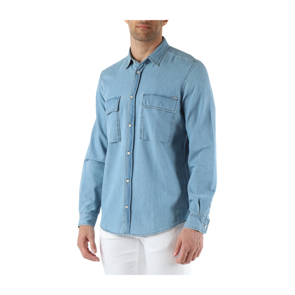 Antony Morato Denim overhemd Istanbul Regular fit Blue Heren