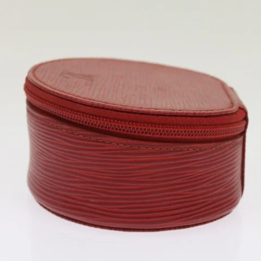Louis Vuitton Vintage Pre-owned Leather pouches Red Dames