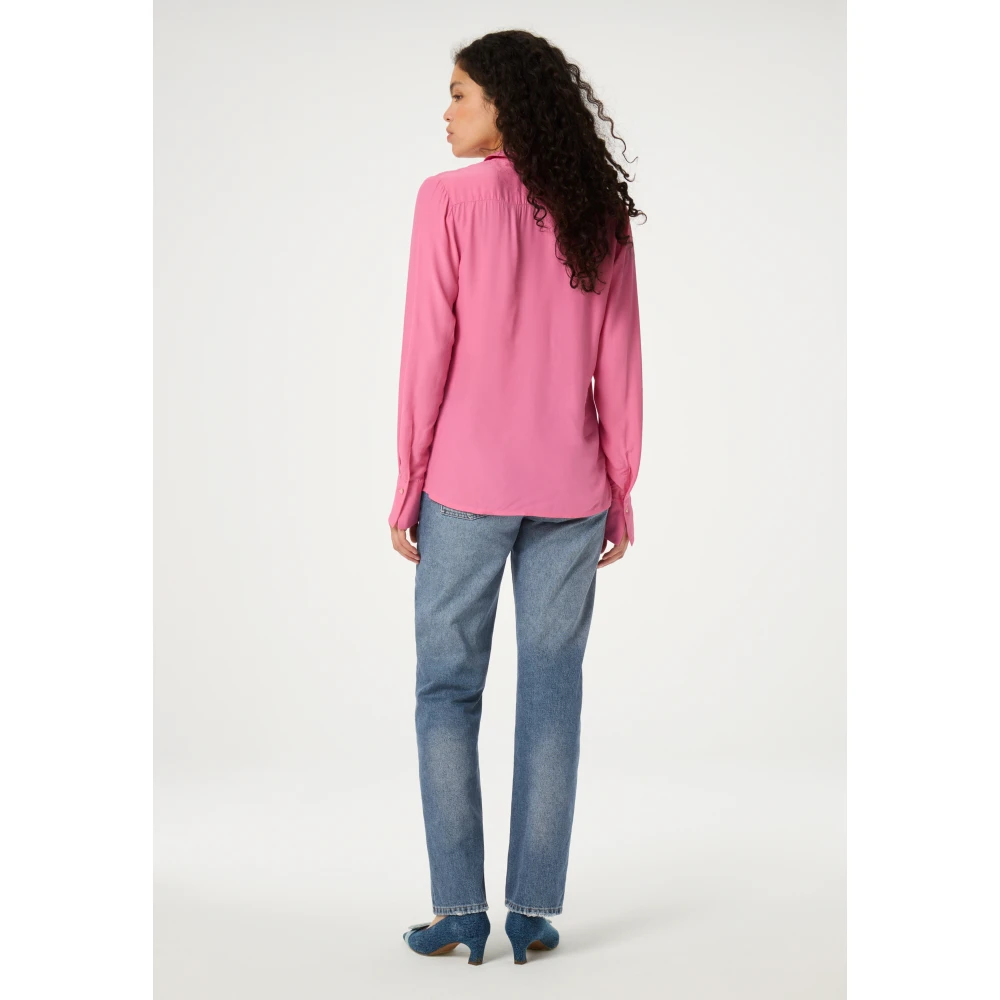 Fabienne Chapot Roze Hart Knoop Blouse Pink Dames