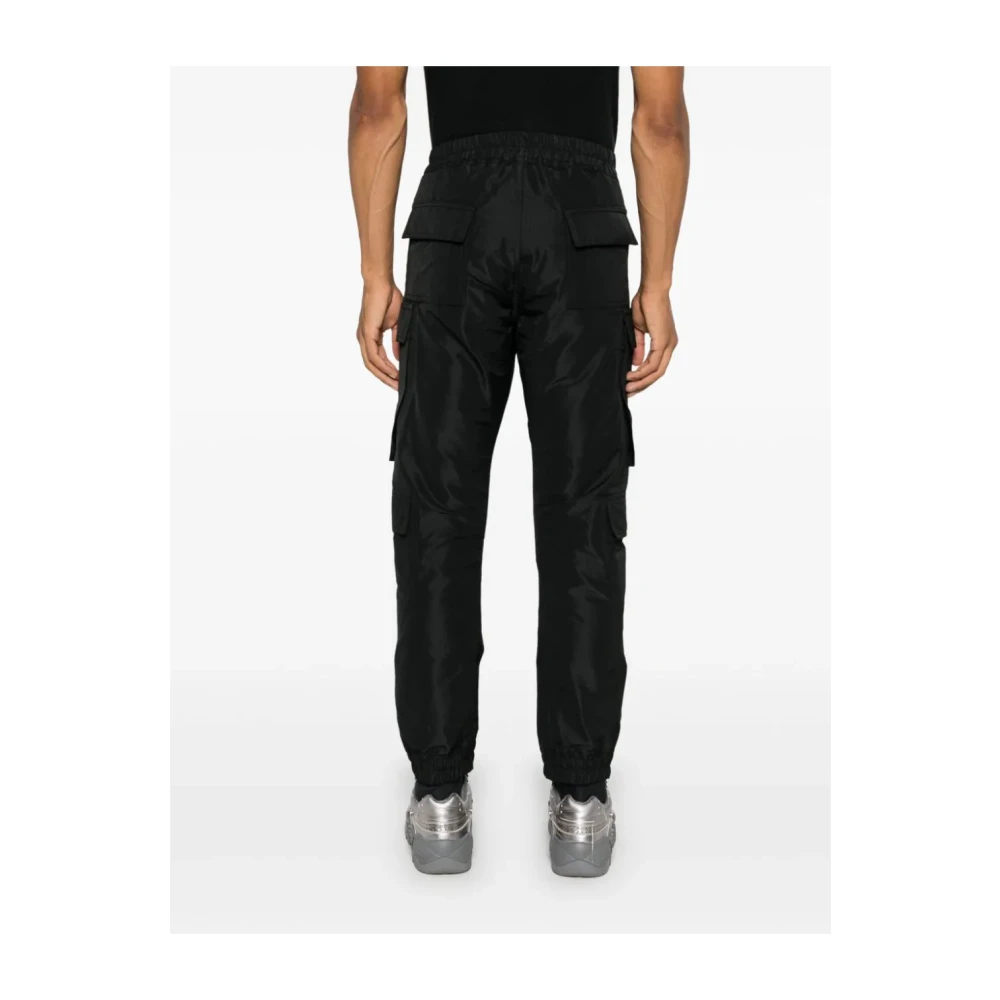 Rick Owens Elastische broek met zakken Black Heren