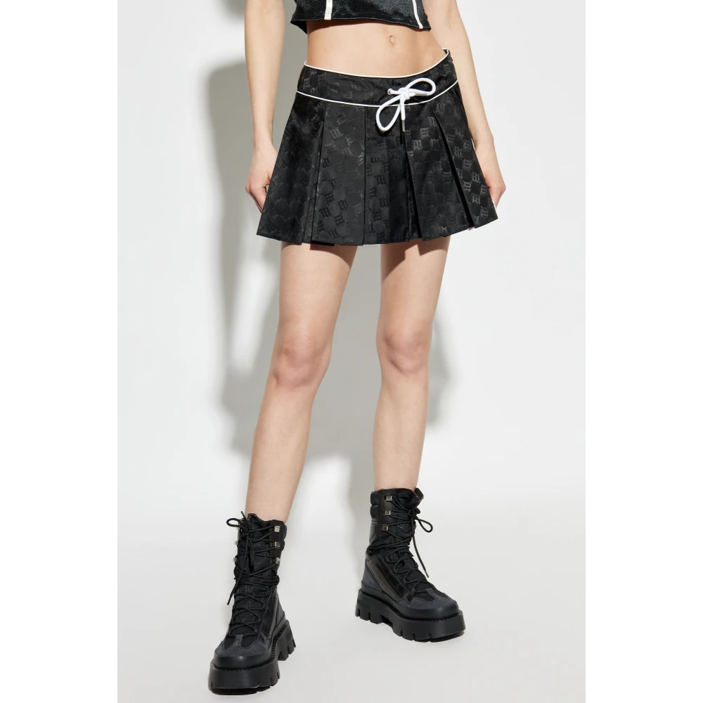 Misbhv Geplooide rok Black Dames