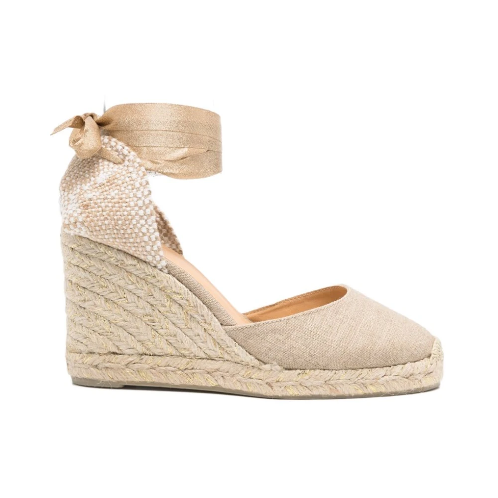 Castañer Yellow Wedges, Female, 7 Uk, Carina Wedge Espadrille