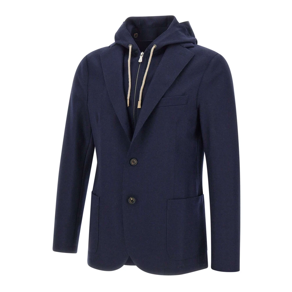 Eleventy Tes0n06911 Blazer Sovrapposto Blu - Immagine 3