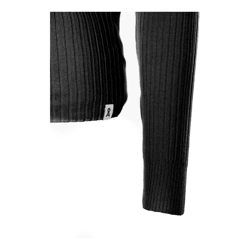 ARMEDANGELS Gebreide Trui met Ronde Hals Black Dames