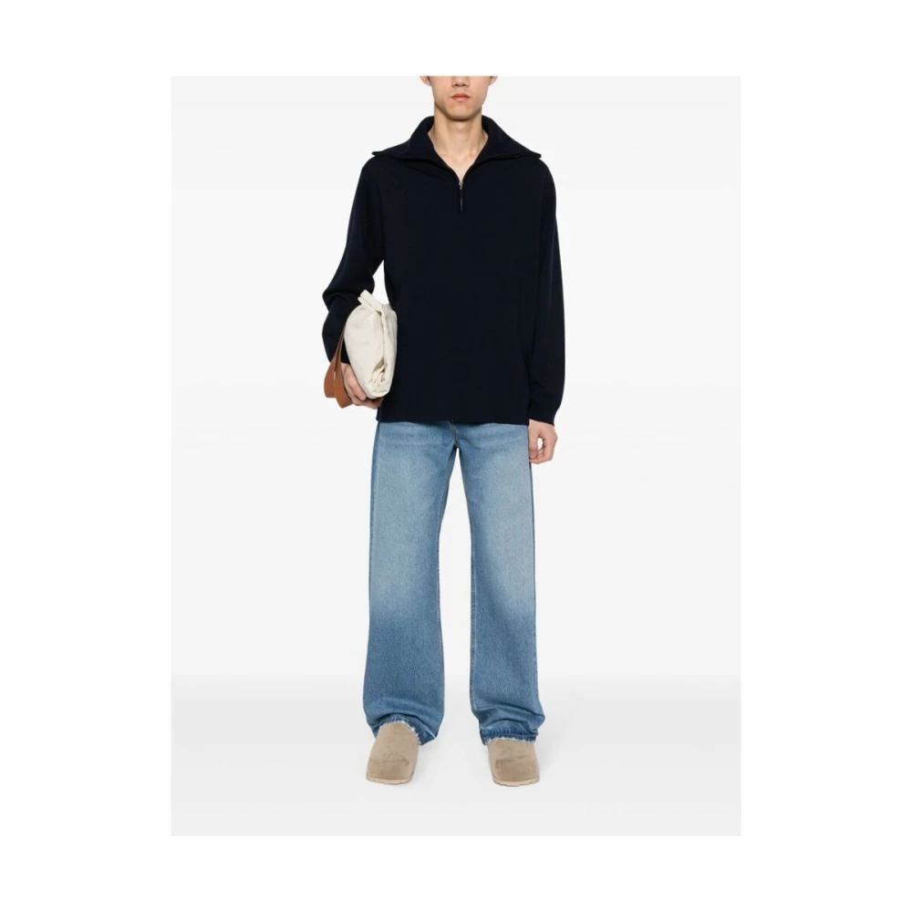 Jacquemus Wide Jeans Blue Heren