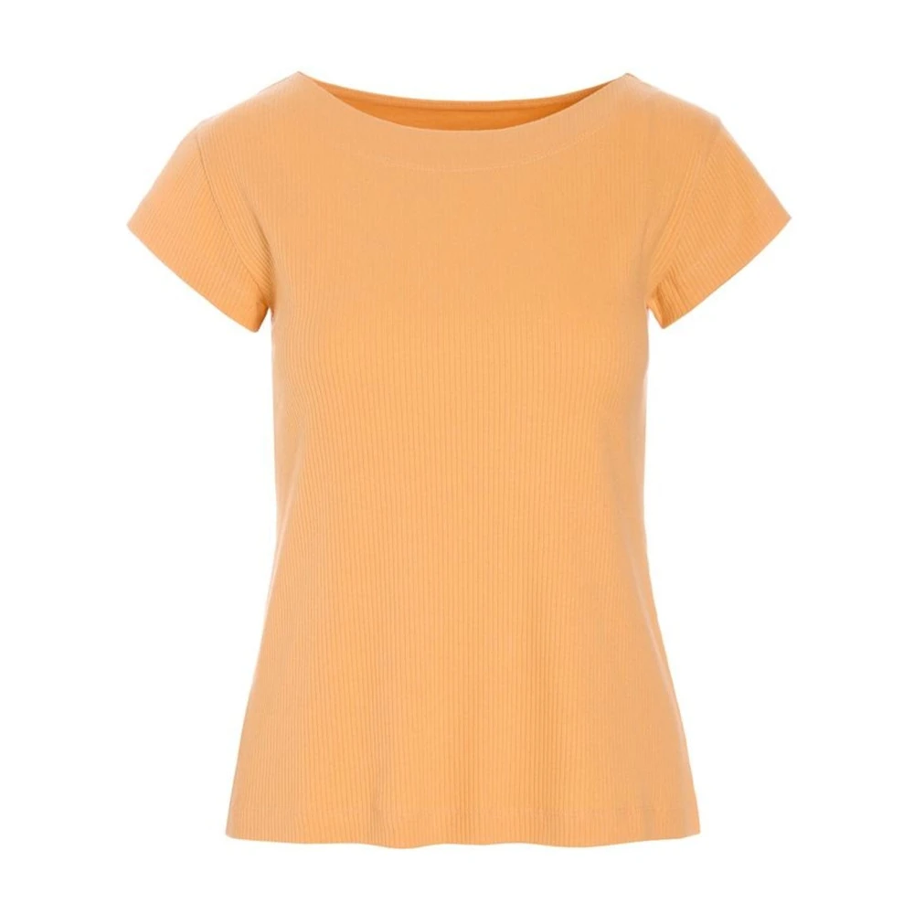 Bitte Kai Rand Women's Orange Rib Knit T-Shirt - T-Shirts - Xl - Tops