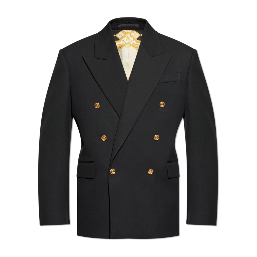 Versace Hombre Negro - Blazer De Lana - Jackets - L