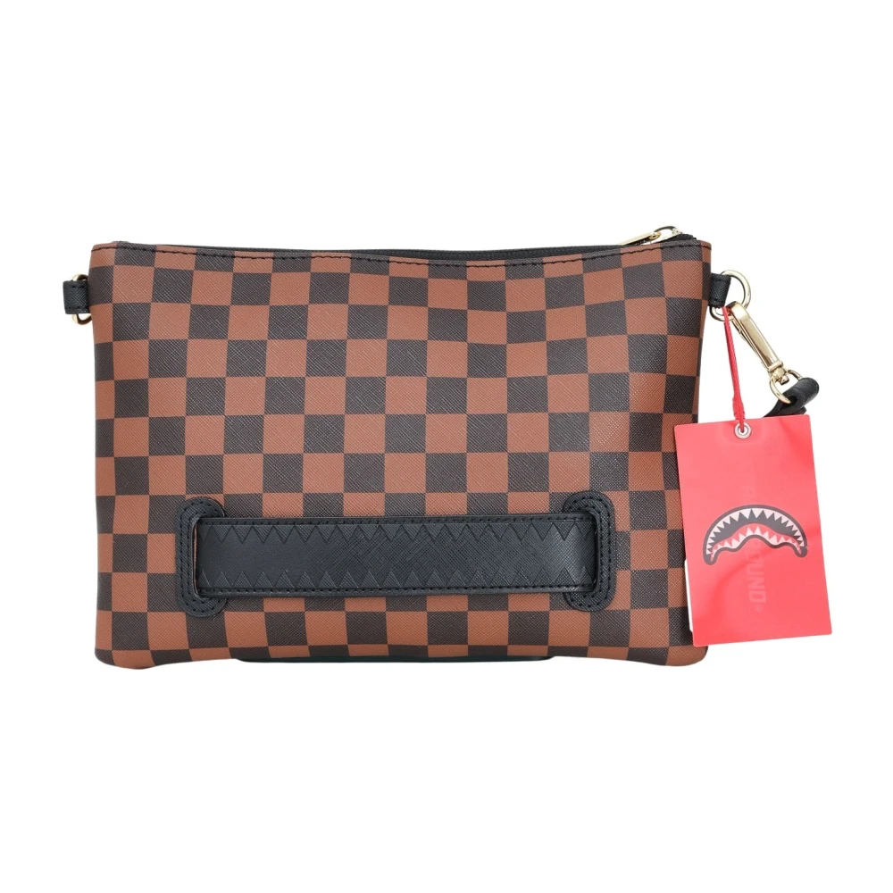 Sprayground Elegante Paris Sharks Pochette Bruin Brown Dames
