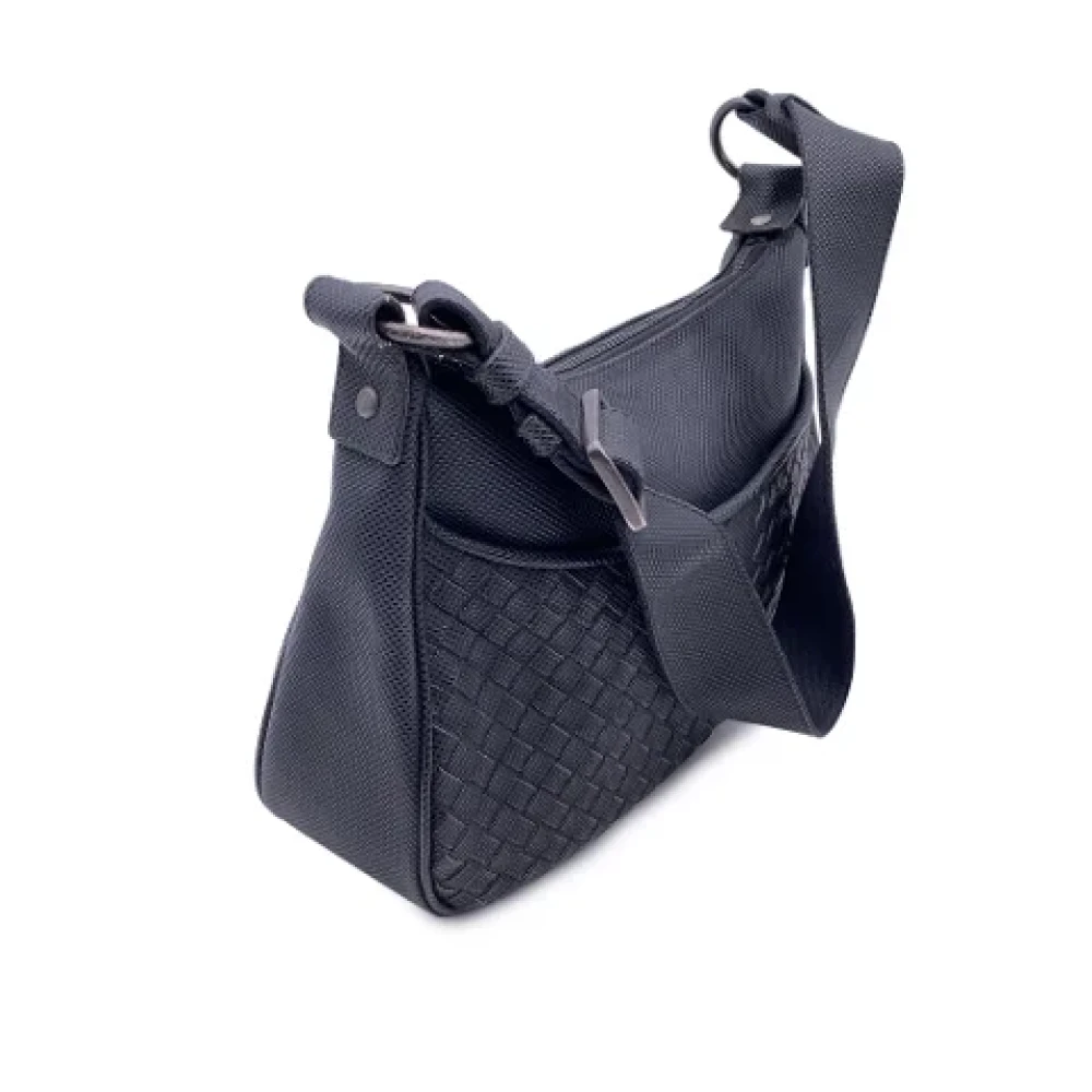 Bottega Veneta Vintage Pre-owned Canvas shoulder-bags Black Dames