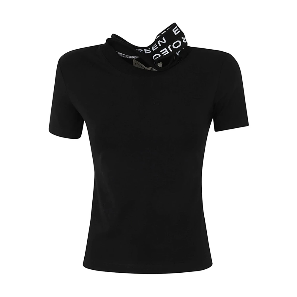 Y Project Evergreen Triple Kraag T-Shirt Black Dames