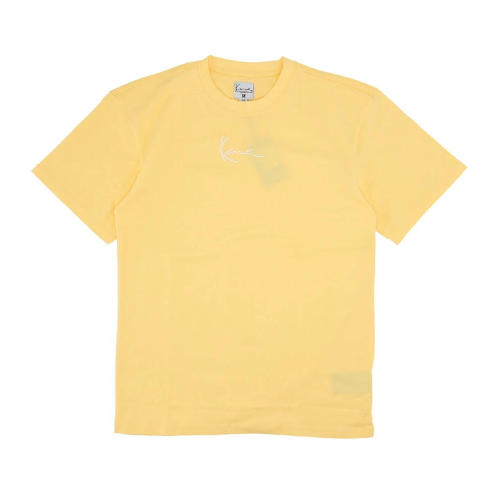 Karl Kani Gele Crew Neck Tee Regular Fit Yellow Heren