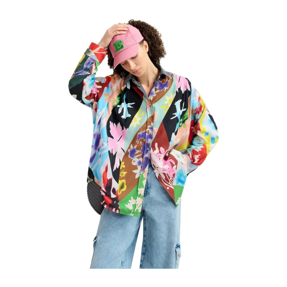 Essentiel Antwerp Blauw Multicolor Omkeerbaar Glory Overhemd Blue Dames