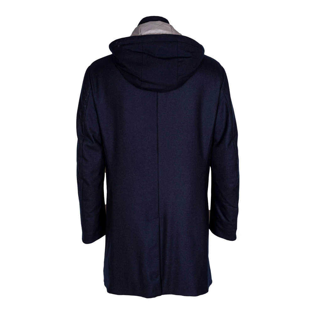 Montecore Heren wollen jas met veren vulling Blue Heren