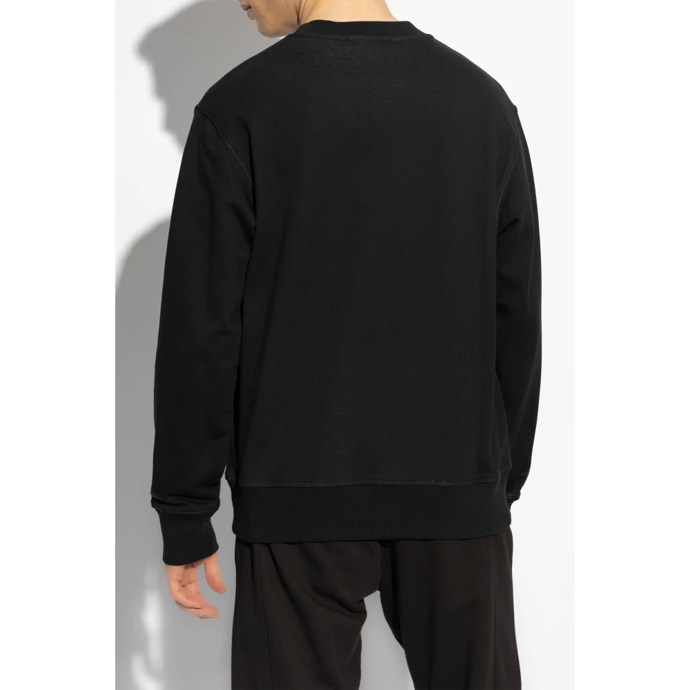 Versace Jeans Couture Sweatshirt met Barocco motief Black Heren