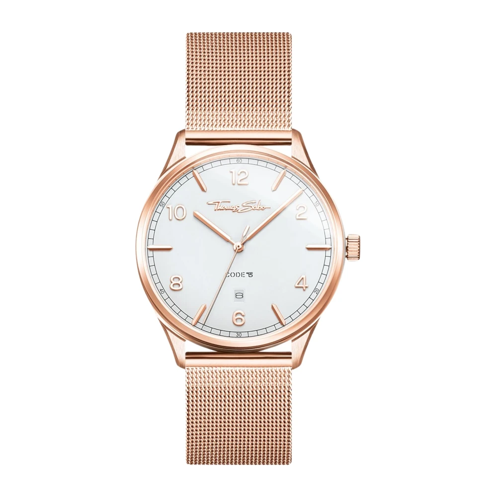 Thomas Sabo Women's Pink Rosegold Milanese Bracelet Watch