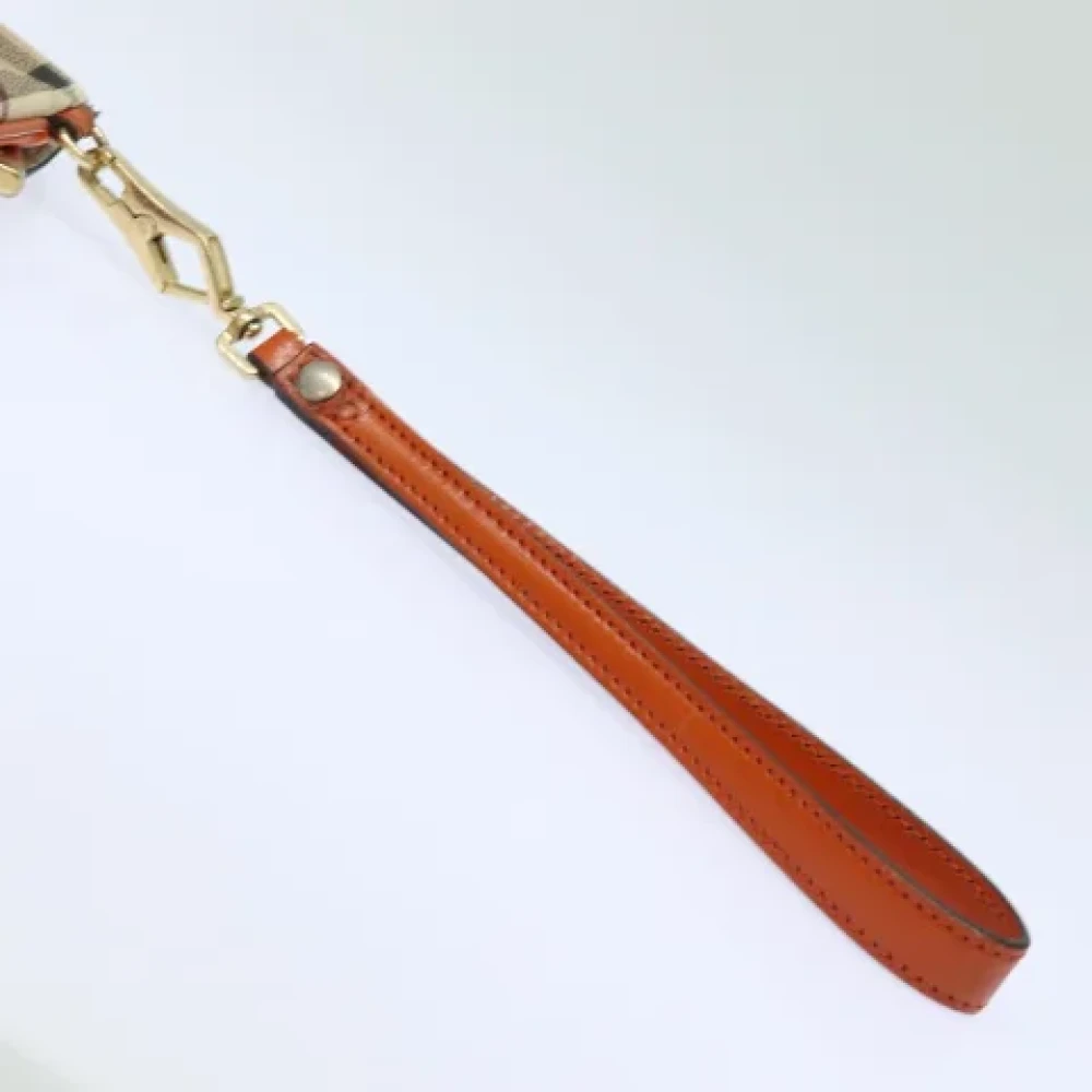 Burberry Vintage Pre-owned Leather clutches Beige Dames