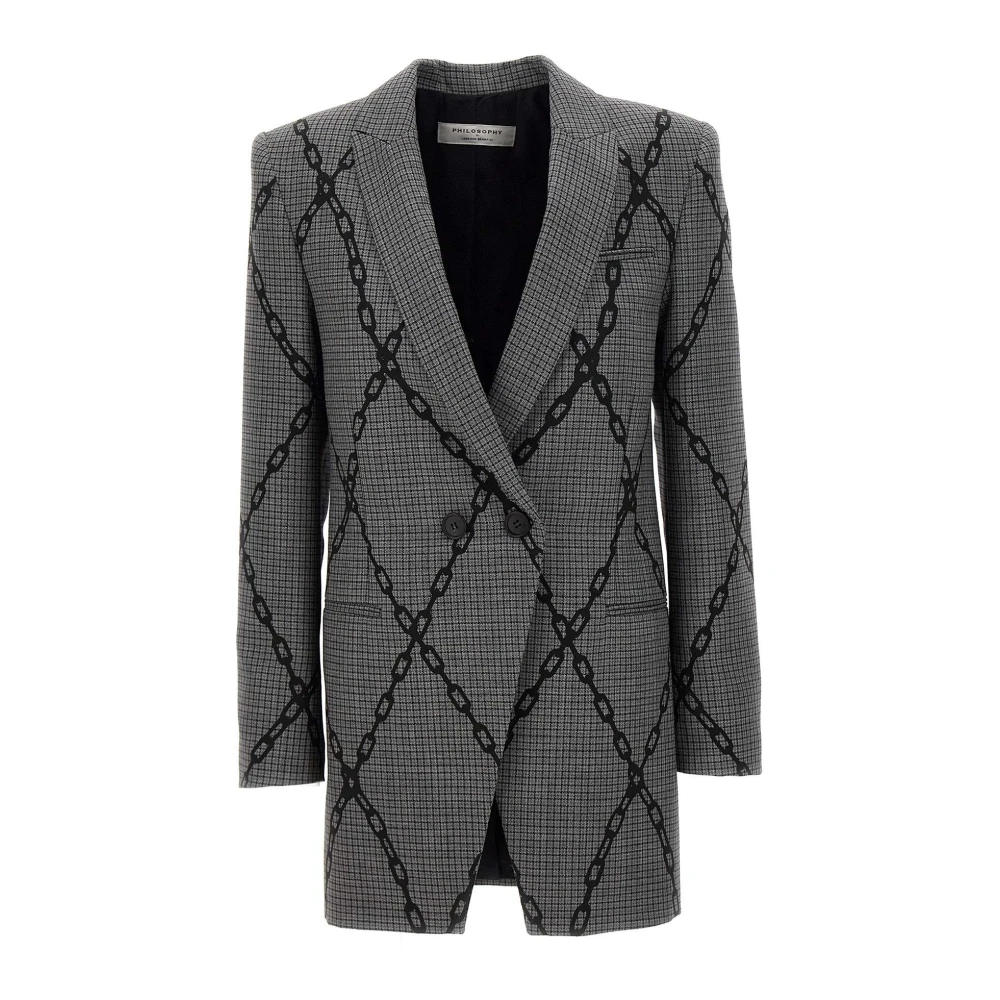 Philosophy Di Lorenzo Serafini Donna Grigio Giacche, S, New,