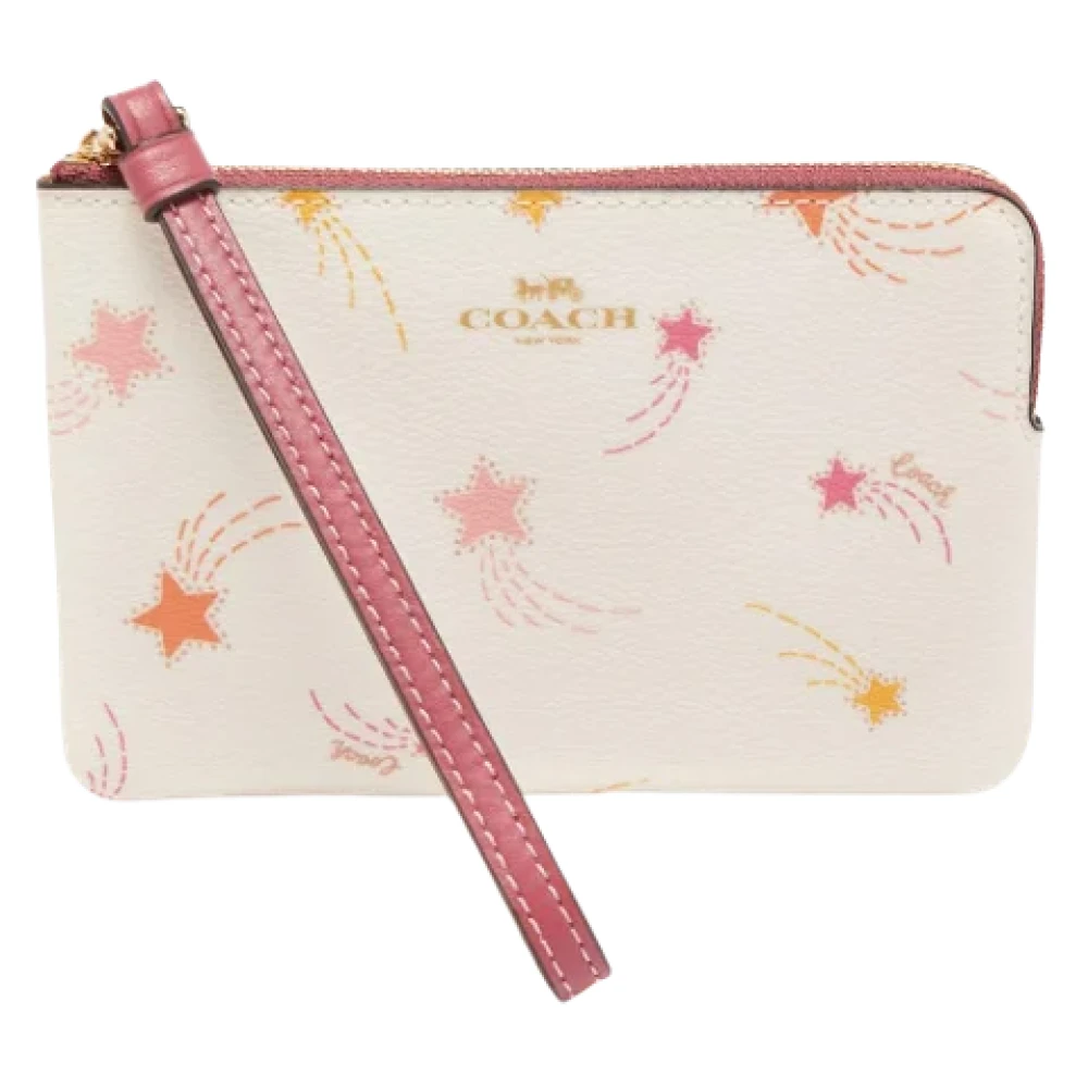 Coach Pre-owned Coated canvas pouches Pink Dames