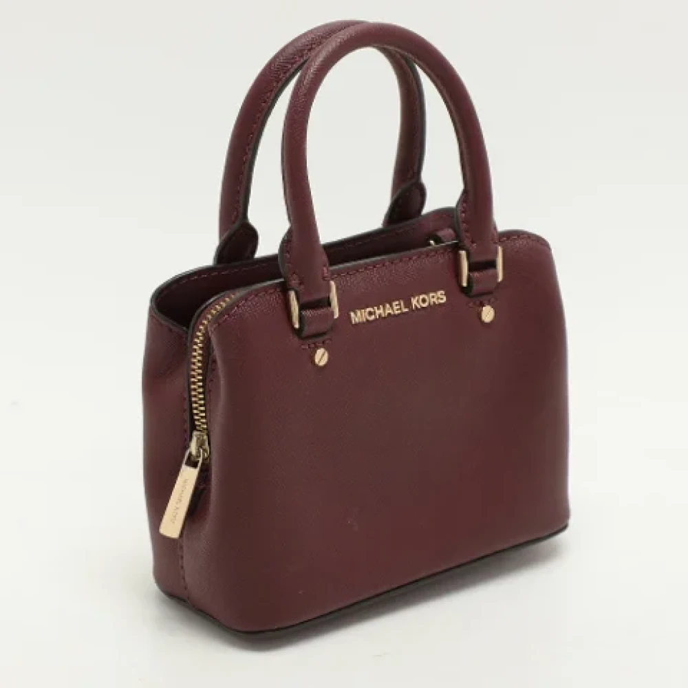 Michael Kors Pre-owned Leather handbags Red Dames