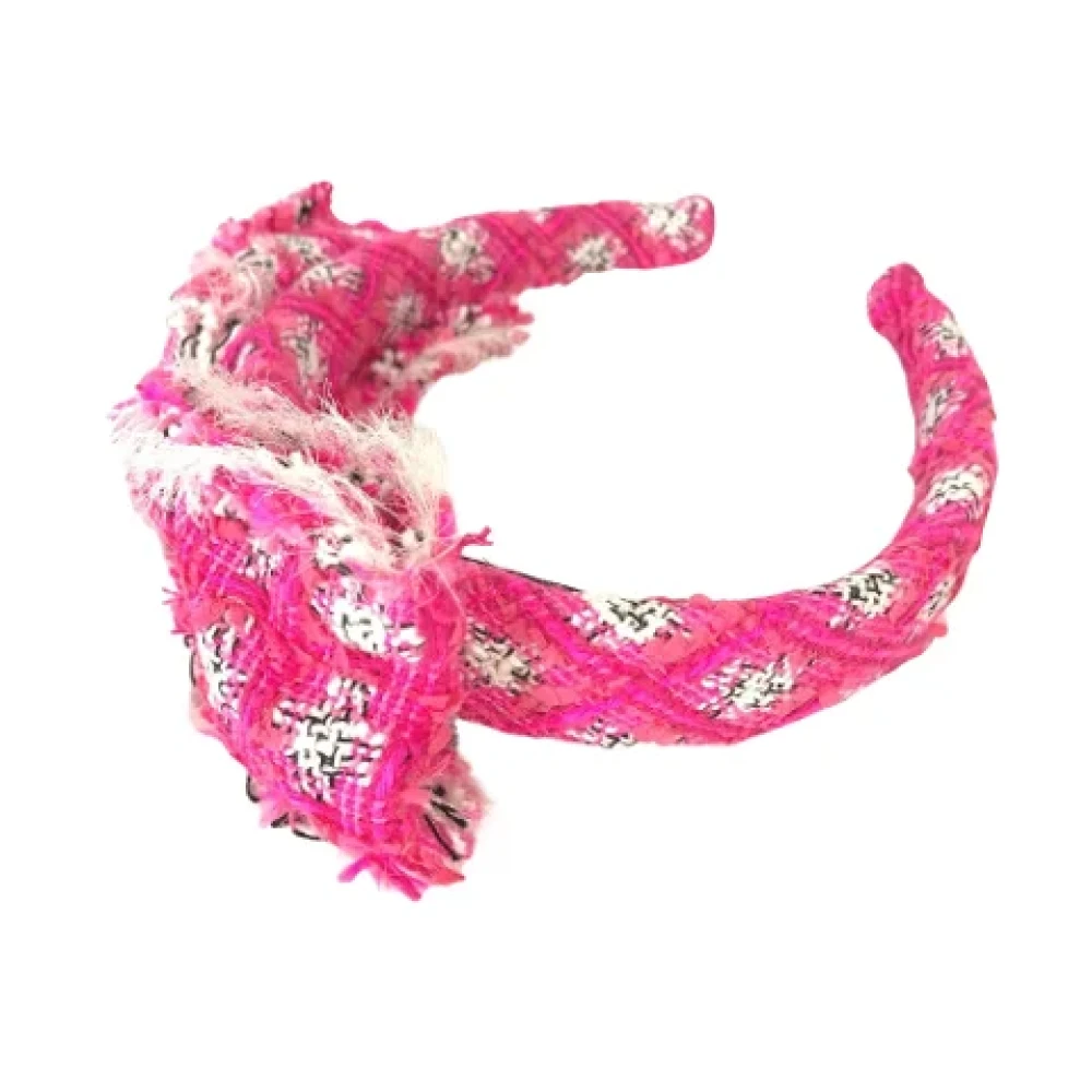 Chanel Vintage Pre-owned Fabric hair-accessories Pink Dames