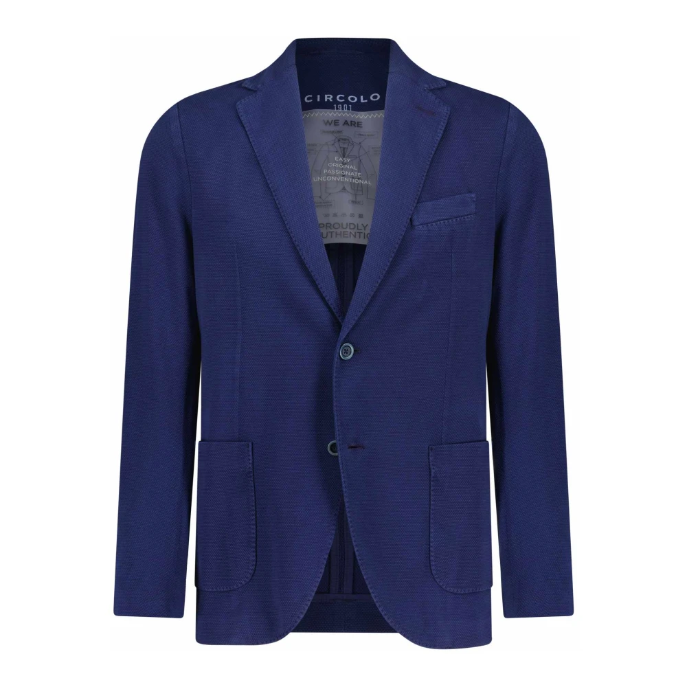 Circolo 1901 Oxford Jas Wol Stretch Blue Heren