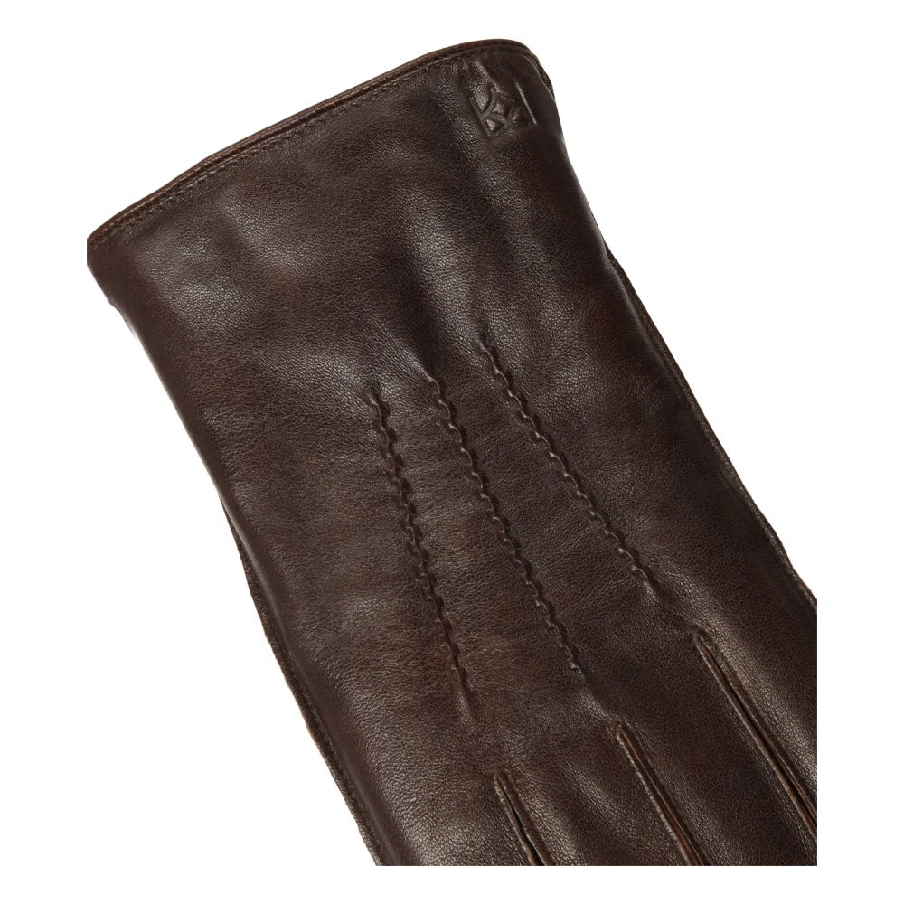 Kazar Donkerbruine handschoenen met touchscreen-functionaliteit Brown Heren