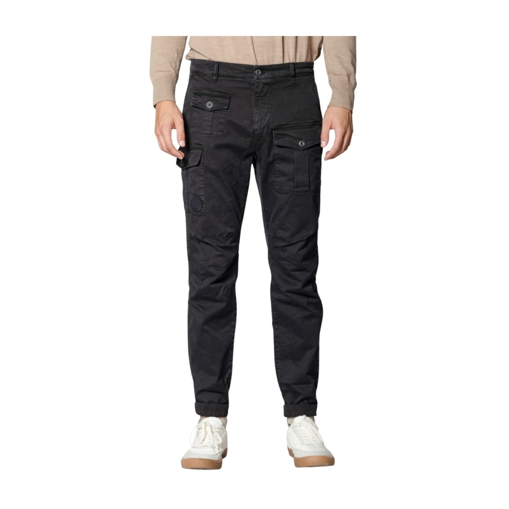 Mason's Herr Svart Byxor L, Bomull, George Coolpocket Cargo Byxor