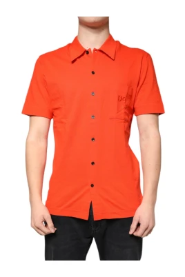 Orange Slim Fit Pikétröja