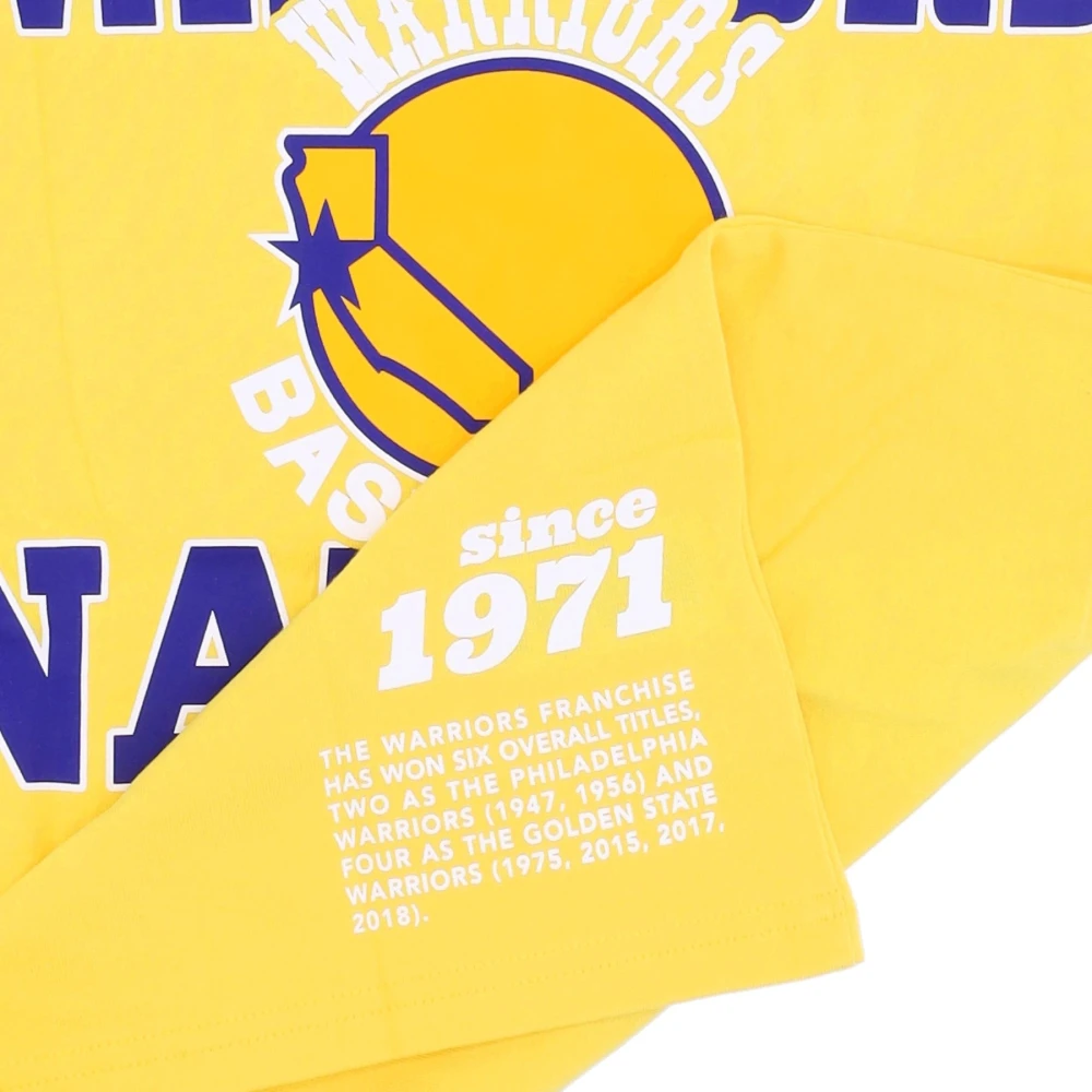 Mitchell & Ness NBA Team Origins T-Shirt Yellow Heren
