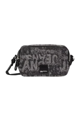 Denim Graphic Print Camera Bag