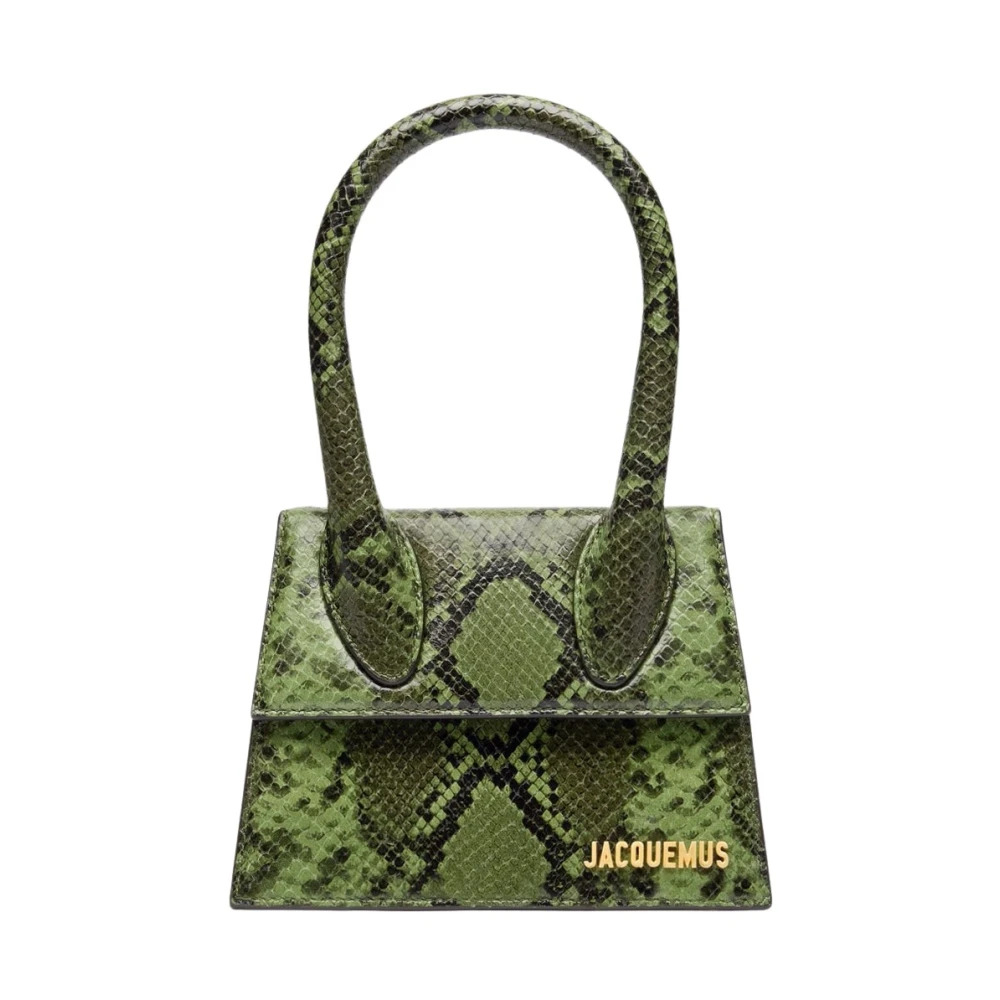 Jacquemus Groene Leren Mini Tas Green Dames