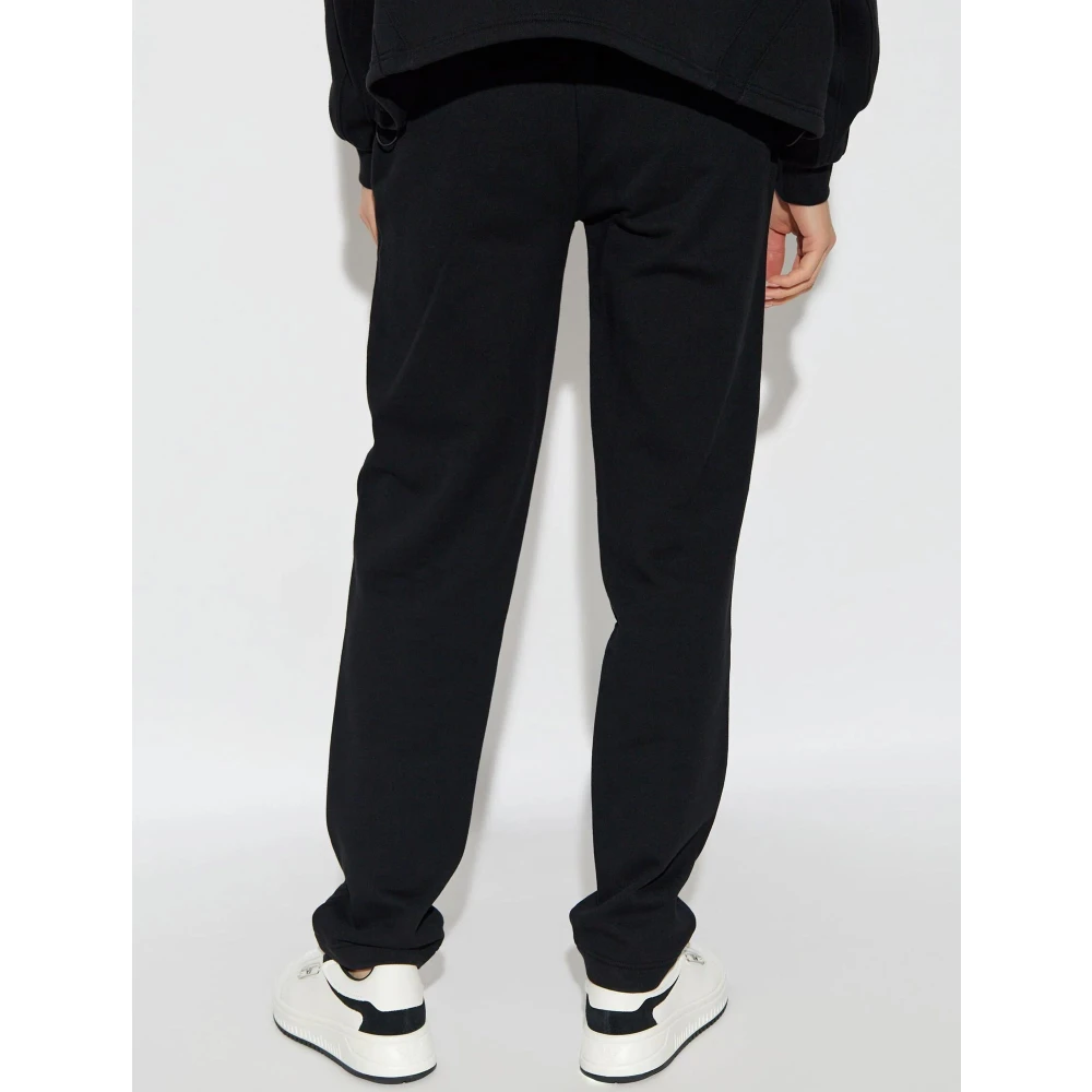 Emporio Armani Zwarte Jersey Broek Slim Fit Black Dames