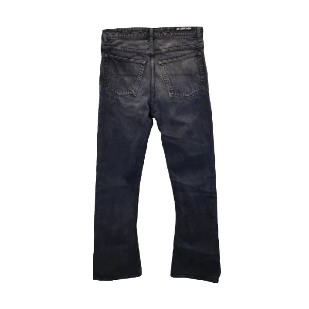 Balenciaga Vintage Pre-owned Cotton jeans Black Dames