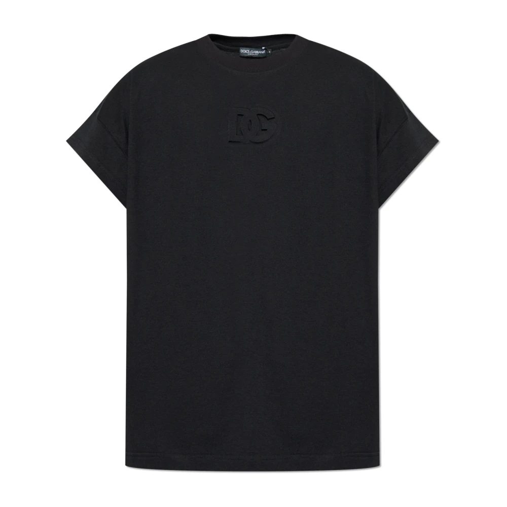 Dolce & Gabbana T-shirt met logo Black Heren