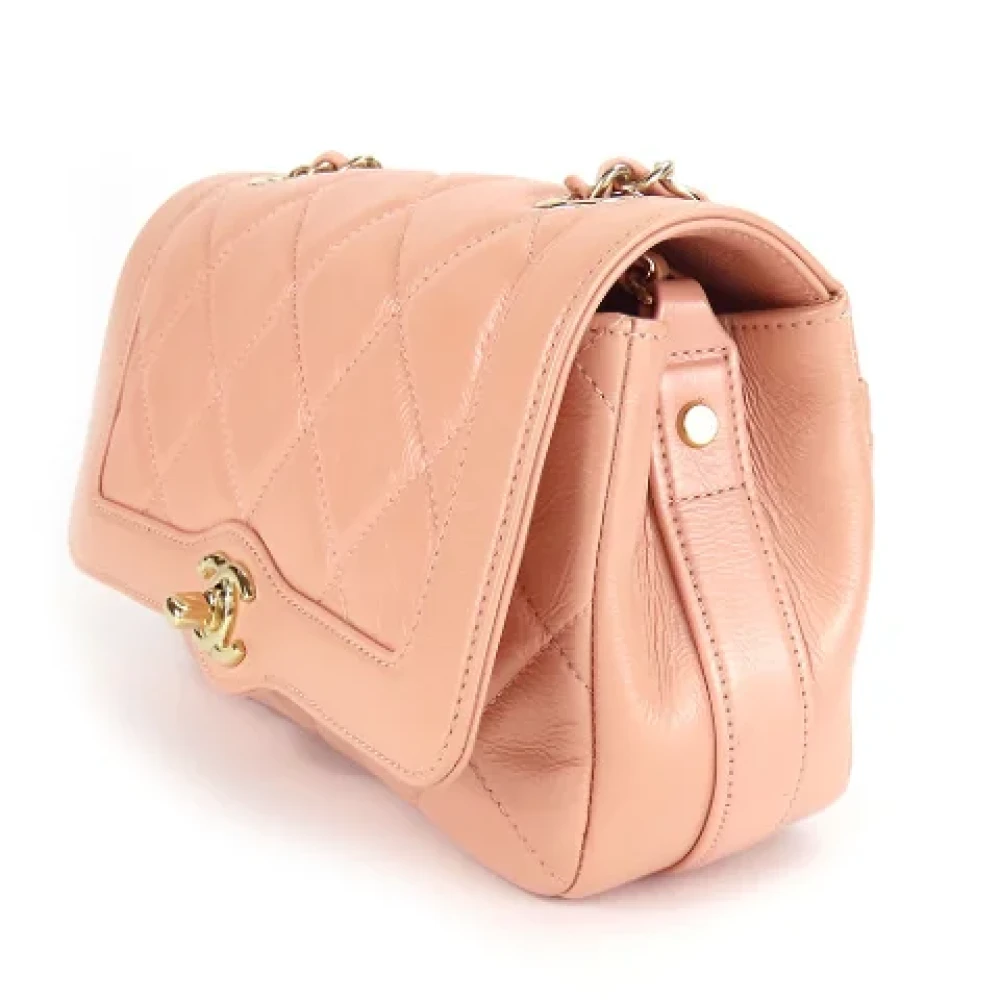 Chanel Vintage Pre-owned Leather chanel-bags Beige Dames