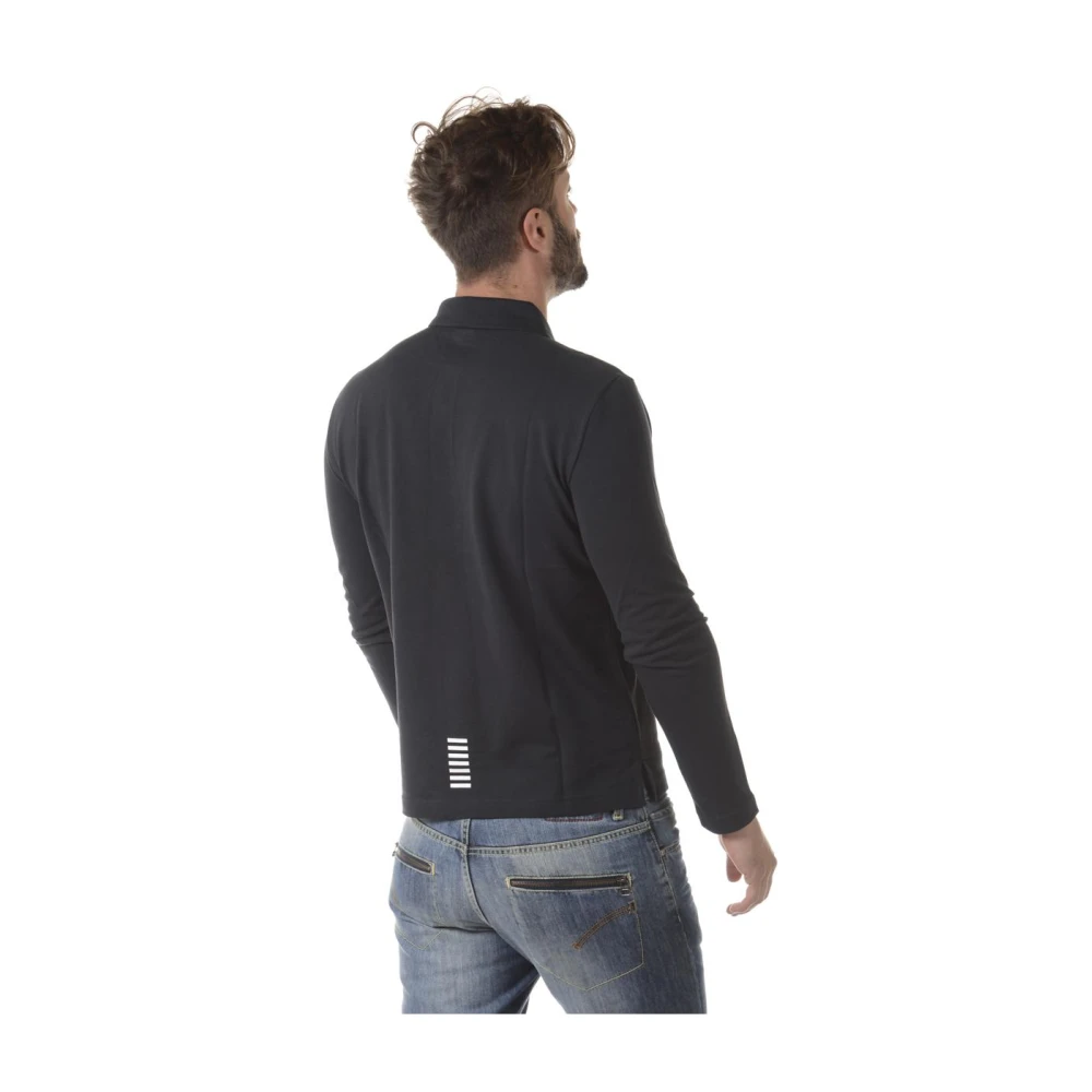 Emporio Armani EA7 Klassieke Polo Shirt voor Mannen Blue Heren