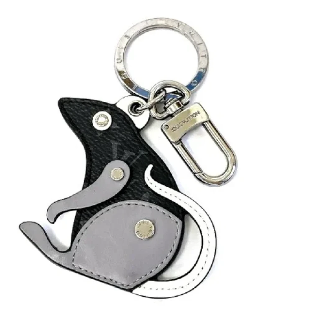 Louis Vuitton Vintage Pre-owned Leather key-holders Black Dames