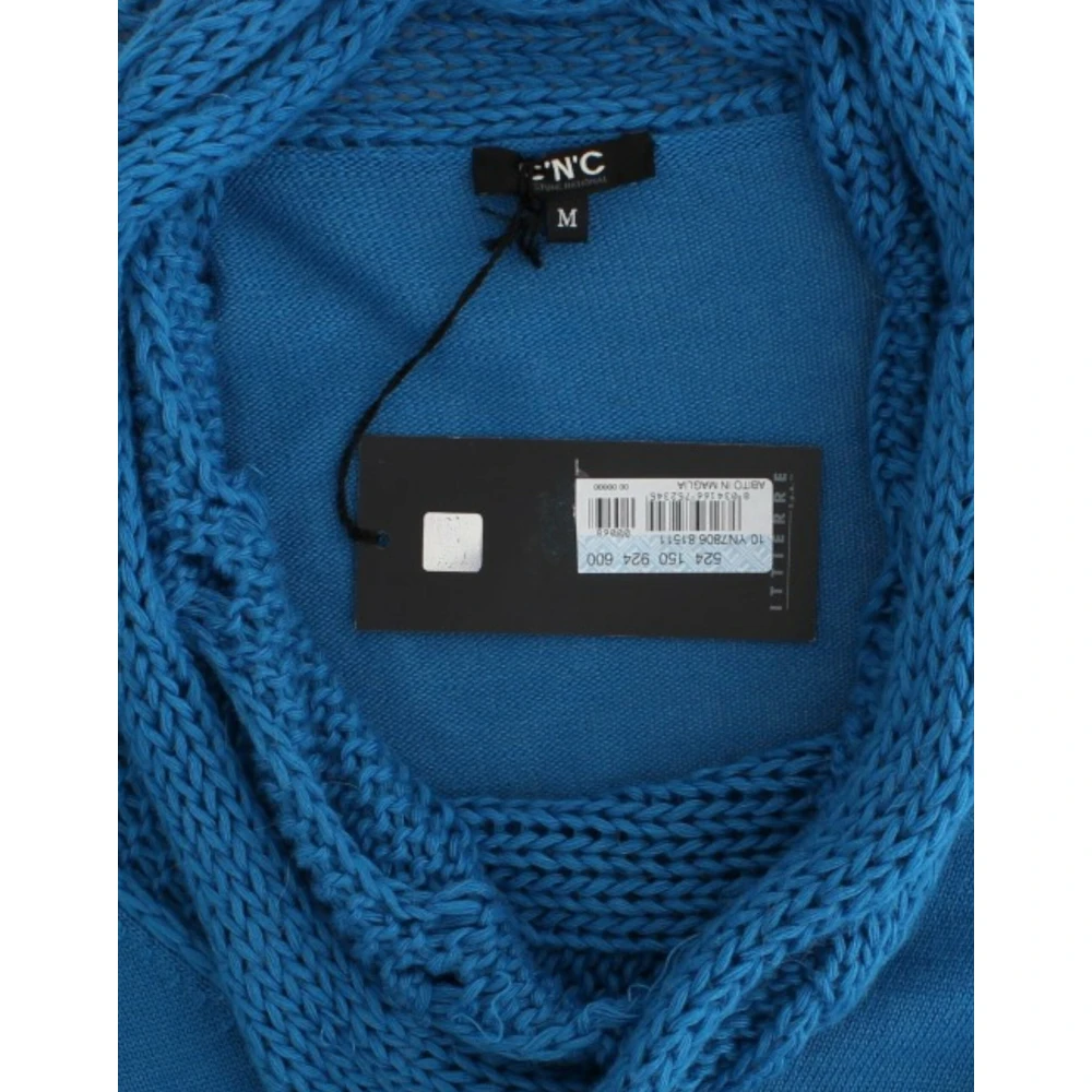 Costume National Blauwe Gebreide Trui met Ronde Hals Blue Dames