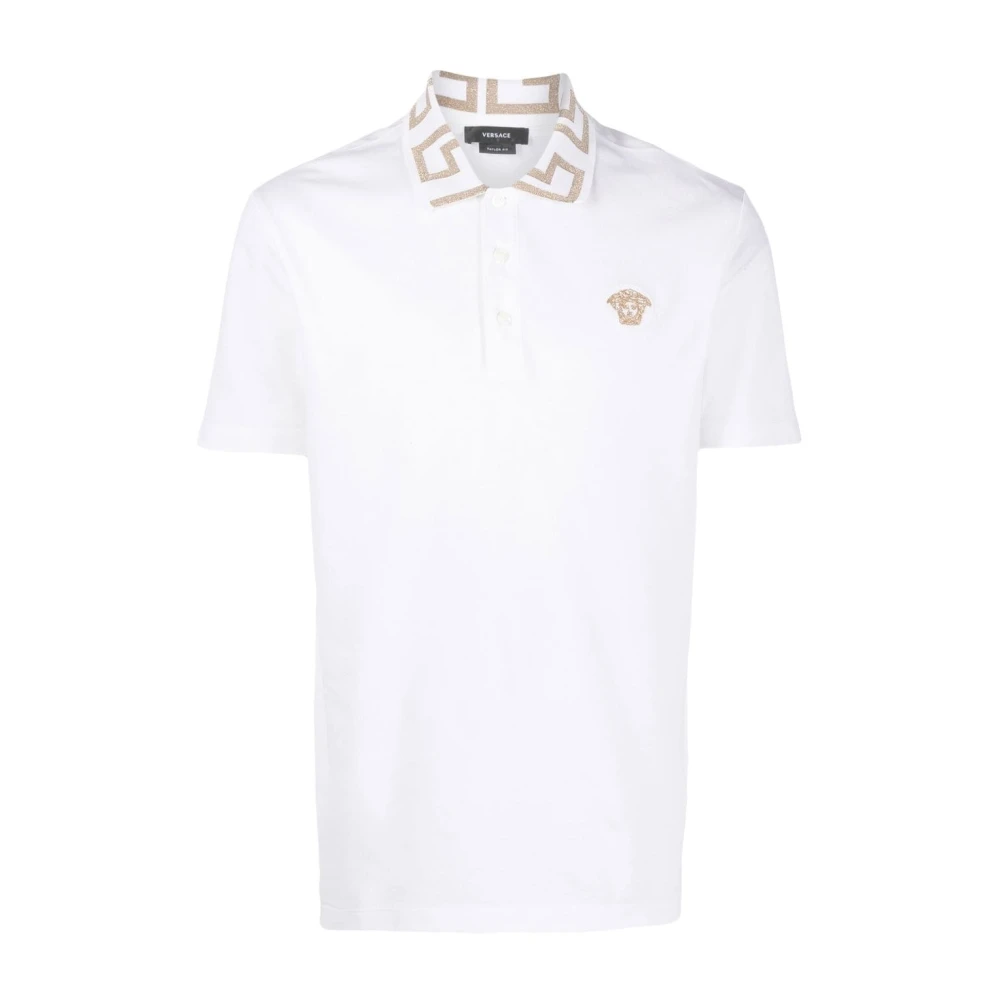 Versace Witte T-shirts & Polos voor Mannen White Heren